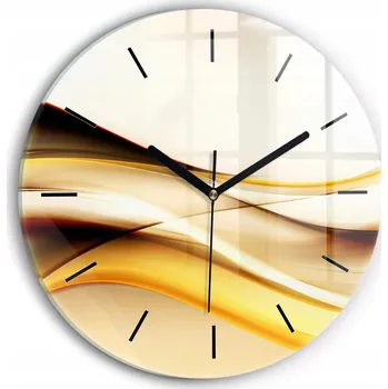 Hodiny Nástěnné hodiny Wallfluente žluté 30 cm