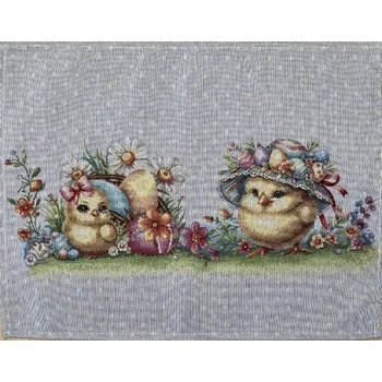 prostírání Tegatex Gobelínové prostírání - kuřátko s kraslicemi