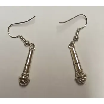 Karnevalový doplněk Náušnice mikrofon