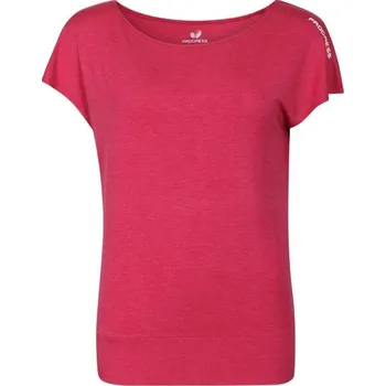 Dámské tričko Dámské volnočasové triko PROGRESS CHEEKY M Fialová, Bílá