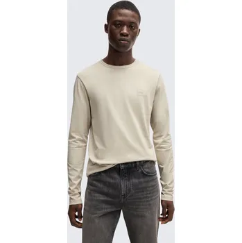 Pánské tričko BOSS Orange Tacks 50512111 béžové Velikost: XL