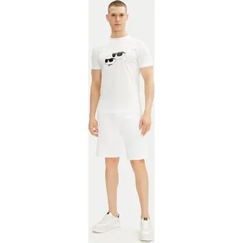 Pánské kraťasy KARL LAGERFELD Sportovní kraťasy 705014 552900 Bílá Regular Fit M