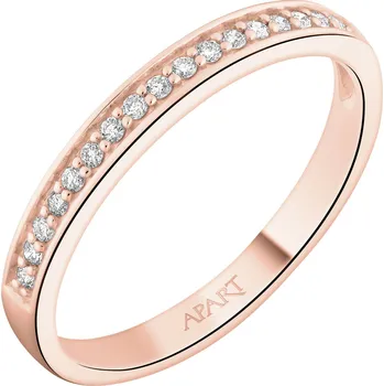 Prsten Prsten z růžového zlata s brilianty - 0,10 ct - ryzost 585 - 109.301