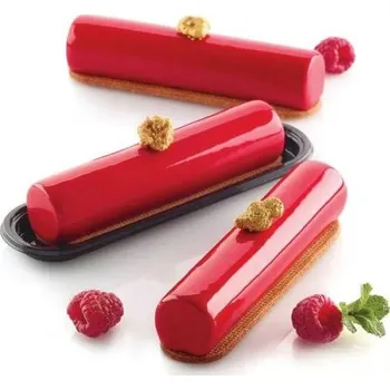 Forma na pečení Silikomart silikonová forma Cylindre 75 ml (na 8 ks)