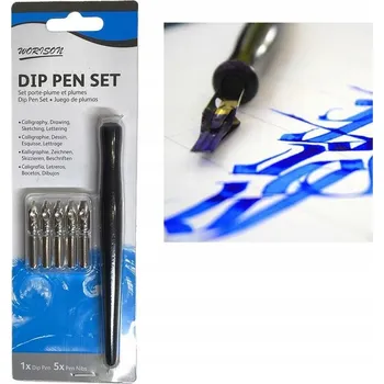 Umělecký štětec Sada pro kaligrafii - perka s násadkou