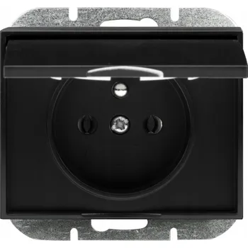 Elektrická zásuvka Hermetická Elektrická Zásuvka Abex , černá
