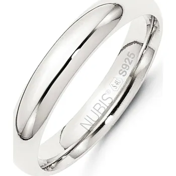 Prsten NUBIS® Stříbrný prsten šíře 4 mm - velikost 61 - NB101-4-61