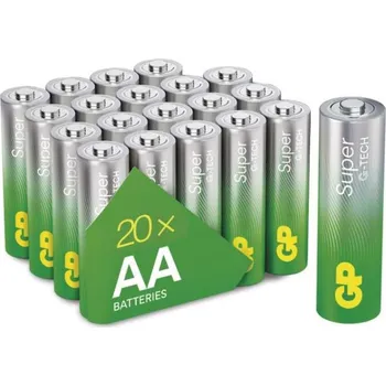 Elektronika Alkalická baterie GP Super AA (LR6), 20 ks B0120L