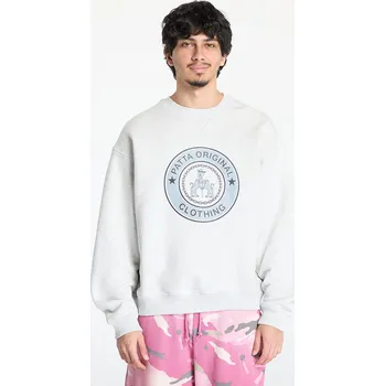 Pánská mikina Mikina Patta Marina Crewneck Sweater UNISEX Light Grey Melange XS