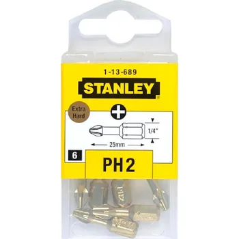 Bit Stanley Příslušenství - Sada torzních bitů PH2, 6 ks 1-13-689