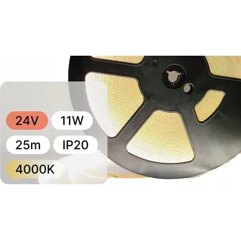 LED páska LED COB pásek 1m IP20 3000K teplá bílá 11W 24V Premium silný lineární 100lm/W