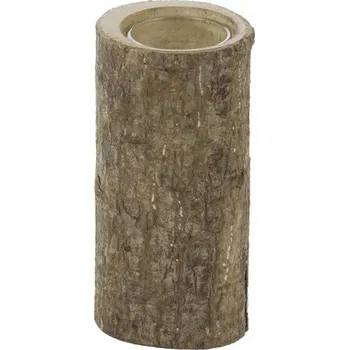 Svícen Chaks Drevený svietnik na čajovú sviečku 6 x 14 cm