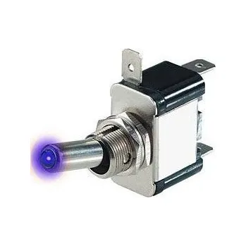 Auto elektroinstalace Vypínač páčkový ON-OFF 12V/20A modrý