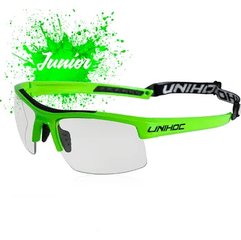 Florbal Unihoc Energy JR brýle Neon Green zelená
