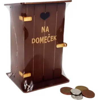 Pokladnička ptakoviny.cz Pokladnička kadibudka dřevěná - Na Domeček