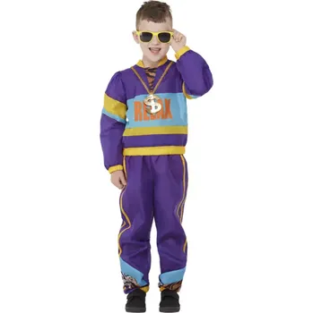 Karnevalový kostým Dětský kostým - 80. léta fialový Velikost: 10-12 roků