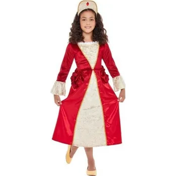 Karnevalový kostým Smiffys.com Dětský kosým - Tudor princezna Velikost: 10-12 roků