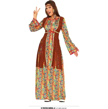 Karnevalová paruka Kostým hipíska barevná Velikost: M