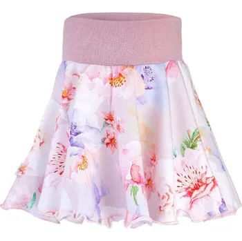 Dětský overall Little Angel Sukně kolová - sv.růžová květy Velikost oblečení: 92