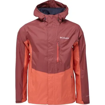 Pánská bunda Pánská outdoorová bunda Columbia POURING ADVENTURE III JACKET XL Vínová, Oranžová