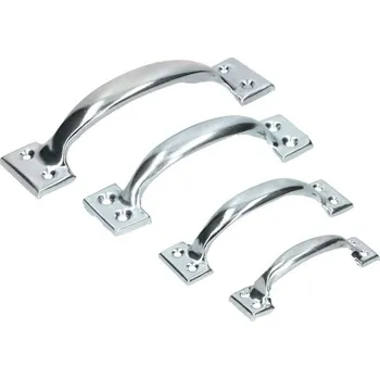 Nábytkové kování Levná plechová rukojeť, madlo, úchytka, pozink 4 varianty Varianta: 3. 125mm