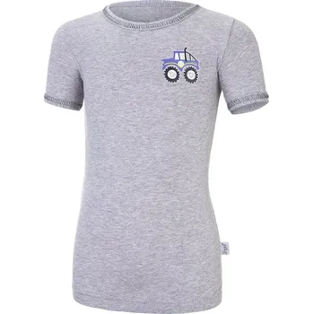 Little Angel Tričko tenké KR obrázek Outlast® - šedý melír Velikost oblečení: 92