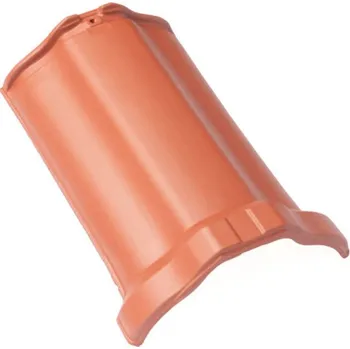 Střešní krytina Bramac - keramický drážkový hřebenáč, režný