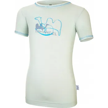 Little Angel Tričko tenké KR obrázek Outlast® - sv.mentolová-velbloud Velikost oblečení: 92