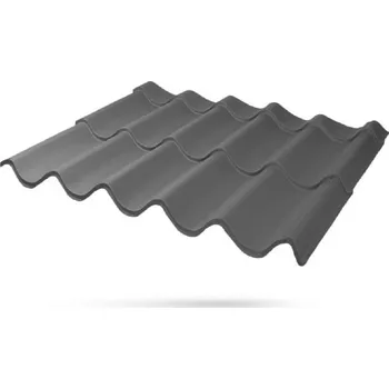 plechová krytina Lindab - Topline Classic krytina polyest 25um břidlicově šedá RAL7016