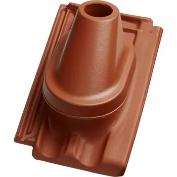 betonová krytina Tondach - Renoton14/Brněnka14 - prostupová taška + komplet anténní, červená engoba