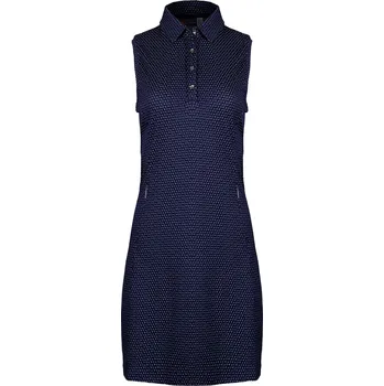 Dámská móda Šaty KJUS Women Bella Structure Dress Barva: Atlanta Blue/White, Velikost: 40, Pohlaví: Dámské