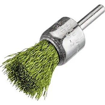 Drátěný kartáč Osborn 0002509543 - Kartáč štětkový drátěný pr. 25 mm, stopka pr. 6 mm, zvlněný MOSAZný drát 0,20 mm, Superior