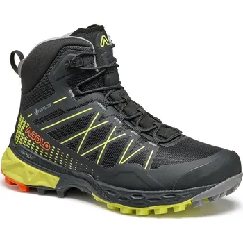 Dívčí obuv Asolo Tahoe Mid JR GTX JR shark grey Barva: black/safety yellow/B056, Velikost: 38 UK