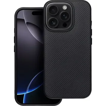 Pouzdro na mobilní telefon Carbon Elite Mag Cover s MagSafe – iPhone 16 Pro, černý (Odolné pouzdro Carbon Elite Mag Cover pro iPhone 16 Pro – černé, MagSafe kompatibilní, karbonový design)