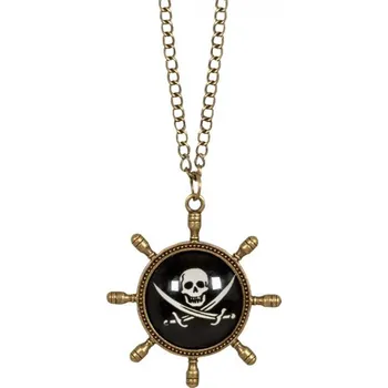 Karnevalový doplněk R-Kontakt.cz Pirátský náhrdelník kormidlo