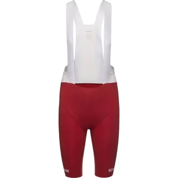 Cyklistické kalhoty GORE SPINSHIFT Bib Shorts+ Utility Red pánské elastické cyklo kalhoty