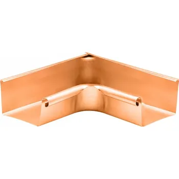 okap KJG Roh žlabový vnitřní hranatý 250 mm, měděný