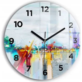 Hodiny Nástěnné hodiny Wallfluent modré 60 cm