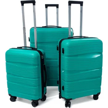 RGL PP3 XL Cestovní skořepinový kufr 66x43x26 cm, tyrkysový