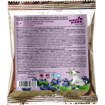 Kozí kaše vícezrnná s borůvkami porce 30g