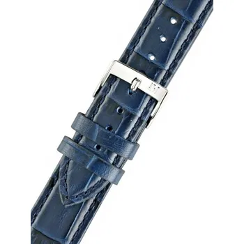 Kožený řemínek Morellato Bolle 2269480.061 M, modrý - 24 mm