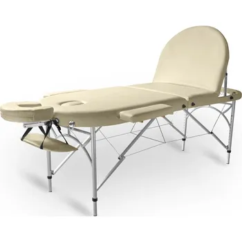 Masážní stůl Skládací masážní stůl TANDEM Profi A3D Oval krémová 195*70 cm / 14,6 kg / 2 barvy