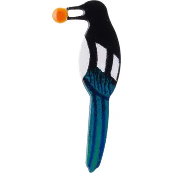 Brož Lucie Horáková Brož smaltovaná - straka