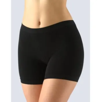 Boxerky Dámské boxerky vyšší, kratší nohavička, bezešvé, Bamboo 03009P - černá - M/L
