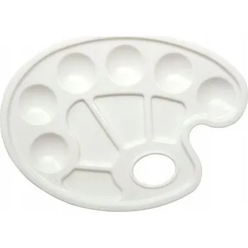 Paleta na barvy PALETA na míchání barev 17x23 cm plastová BÍLÁ Koh-i-Noor