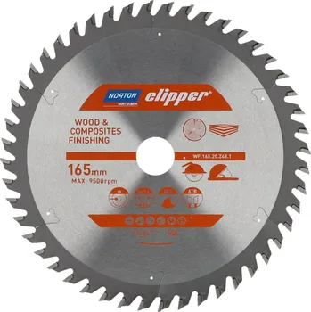 Pilový kotouč Pilový kotouč Norton Clipper, 165x20 Z48 Wood finishing