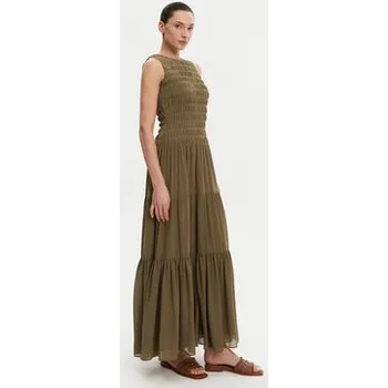 Dámské šaty MICHAEL Michael Kors Letní šaty MS582VF7R3 Khaki Regular Fit XS