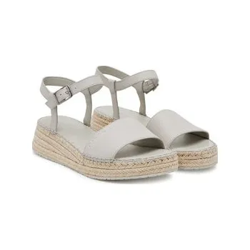 Dámské tenisky Calvin Klein Espadrilky Wedge Rope Sandal Lth HW0HW02546 Bílá 37