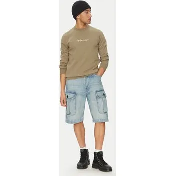 Pánská mikina G-Star Raw Mikina G-Script D26407-D257 6057 Khaki Regular Fit S