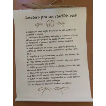 Bene Pergamen - desatero - Sex starších po 60